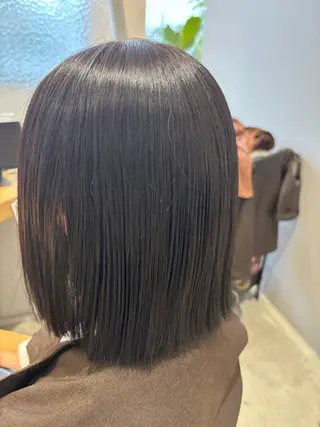 ミディアム 小澤 璃奈のヘアスタイル