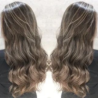 セミロング カラー ヘアアレンジ ネイル マツエク・マツパ 井上 一平のヘアスタイル