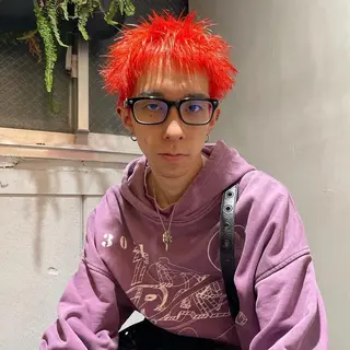 ショート カラー メンズ 花香竜太/エクステ /ハイトーンカラーのヘアスタイル