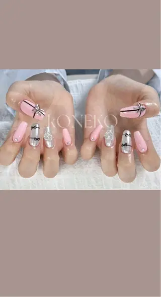 ネイル コネコネイルサロン モデル用のネイルデザイン