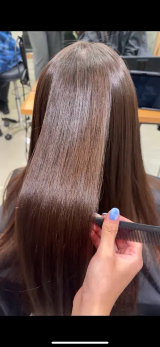 セミロング パーマ VIEW YOKOHAMA所属・透明感カラー ／kana‎🤍のヘアスタイル