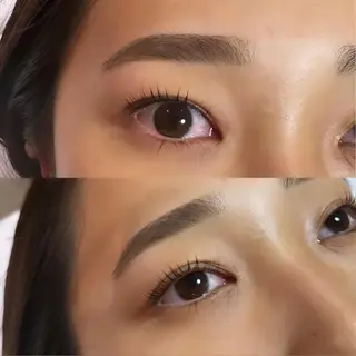 マツエク・マツパ アイブロウ Mizuki🦋 Pinklagoonのマツエク・マツパデザイン