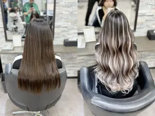 ロング 💎馴染むエクステ ×カラーTOMO💎のヘアスタイル