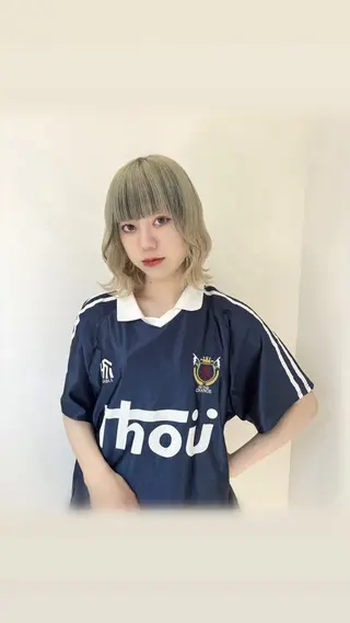 ロング カラー 艶髪ハイトーン/ ブロンド/Nagiのヘアスタイル