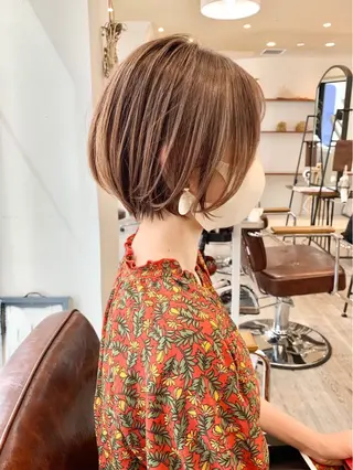 ショート カラー ⭐️小顔ショート⭐️ 大鷲拓海のヘアスタイル