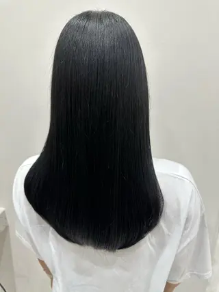 セミロング カラー 🍓韓国ヘア レイヤ ーカット🍓笠原 葵のヘアスタイル