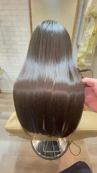 ロング 縮毛髪質改善特化 阿部はるかのヘアスタイル