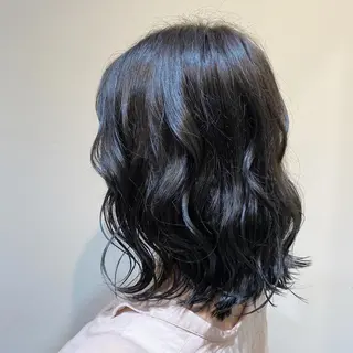 ミディアム カラー ヘアアレンジ 伊藤 玲衣のヘアスタイル