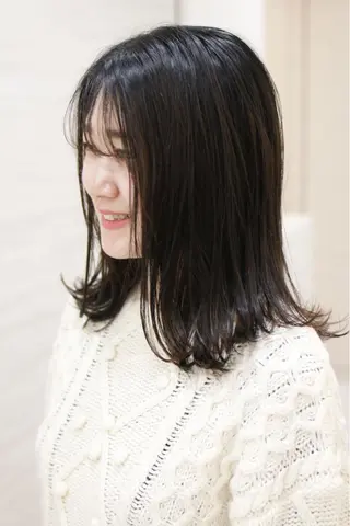 ロング カラー 斉藤 貴也のヘアスタイル