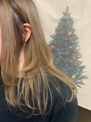 セミロング 田中 鈴乃のヘアスタイル