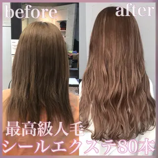 ロング カラー パーマ ヘアアレンジ ネイル 八巻 晴香のヘアスタイル