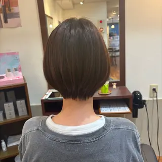 ショート MOLLASALON 浅香山店所属・髪質改善カラー 縮毛矯正🤍辻桃加のヘアスタイル