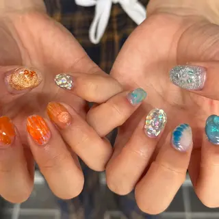 ネイル こゆび /中崎町ネイル🌟のネイルデザイン