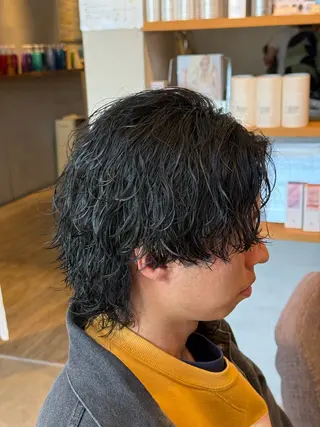ミディアム パーマ メンズ men's quru.所属・🔥KOSEI🔥 メンズパーマ特化のヘアスタイル