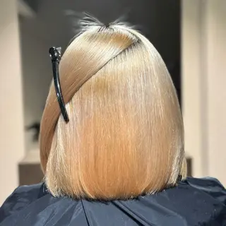 ロング パーマ ブリーチなしカラー I 髪質改善Ⅰたつやのヘアスタイル