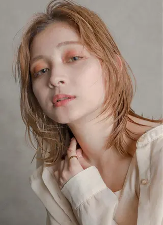 ミディアム カラー ⭐️ショート、ボブ 特化美容師⭐️祐介のヘアスタイル