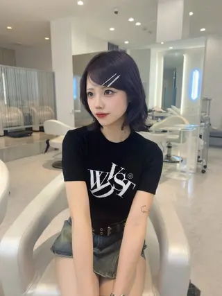 カラー 透明感カラー ‎🤍Harukaのヘアスタイル