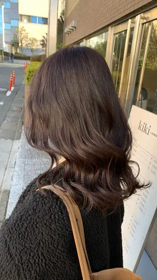 セミロング カラー 🌈re-room EIKI🇰🇷のヘアスタイル