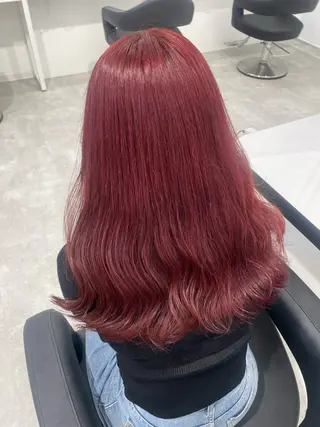 ロング カラー エフェクトブリーチ／ レイヤーカット／翔のヘアスタイル