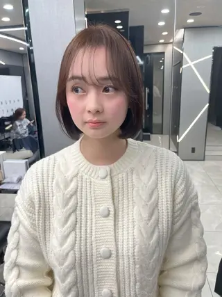 ミディアム カラー hair salon Ranun髪質改善のヘアスタイル