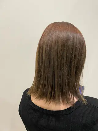 ミディアム カラー みうら さらのヘアスタイル