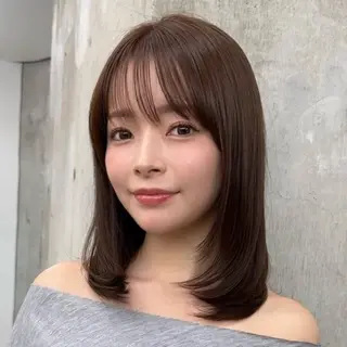 ミディアム カラー 柔らかいレイヤー🌿 大人ヘア/みっきーのヘアスタイル