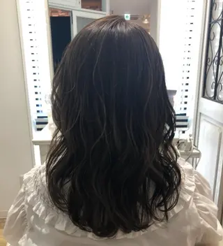 セミロング カラー ヘアアレンジ ✨🌿大人可愛い愛さ れhair🌿✨松本のヘアスタイル