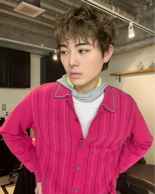 ショート パーマ メンズヘア/パーマ KOTAROのヘアスタイル