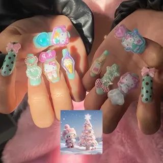 ネイル nano/きもかわ nail🐬🫧のネイルデザイン