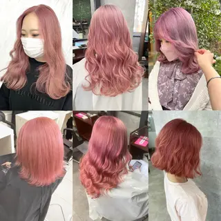 ロング カラー シールエクステ特化 ハイトーン、NANAのヘアスタイル