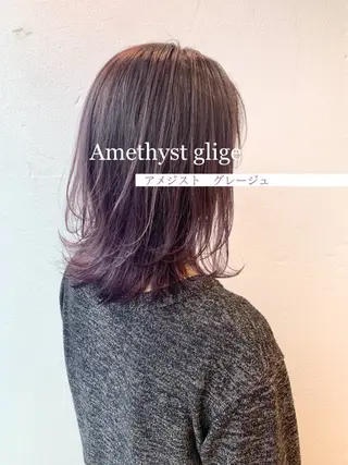 ミディアム カラー 金安 かんたのヘアスタイル