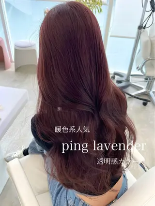 ロング カラー MIYUU NAKAYAMAのヘアスタイル