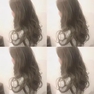 セミロング カラー レイヤーカット匠 イソザキノリユキのヘアスタイル