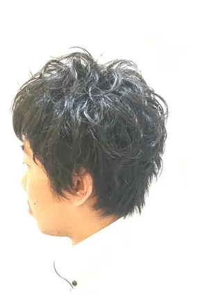 ショート パーマ メンズ Strawberry所属・原田 志保のヘアスタイル