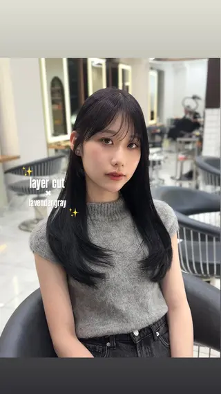 ロング nanami yamazakiのヘアスタイル