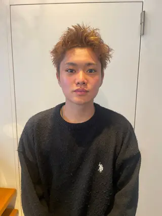 ショート カラー メンズ RIN／韓国ヘア レイヤーカットのヘアスタイル