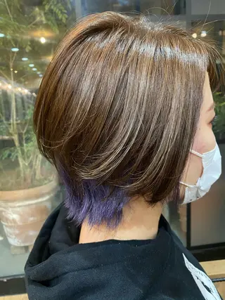 ショート カラー 特殊カラー特化 ✂️SHIAN フジのヘアスタイル