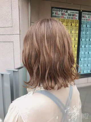 ミディアム カラー EARTH志木/佐藤 氷河のヘアスタイル
