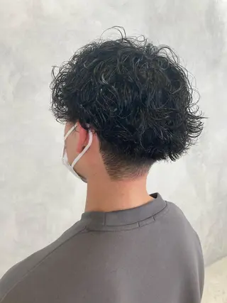 ショート パーマ ✳️ウルフ/メンズ/ スパイラルパーマ✳️のヘアスタイル