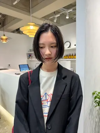 ショート カラー 可愛いパーマスタイル といえばISSEYのヘアスタイル