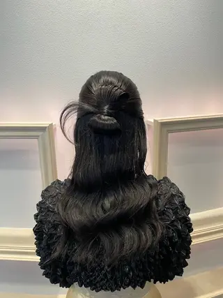 ロング 横浜/お呼ばれヘア/ エクステ/ゆいのヘアスタイル