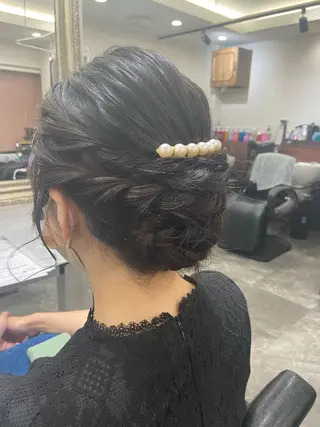 セミロング ヘアアレンジ 籾木 美優のヘアスタイル