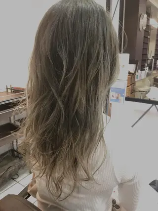 セミロング カラー シールエクステ⭐️ オオミタクヤのヘアスタイル