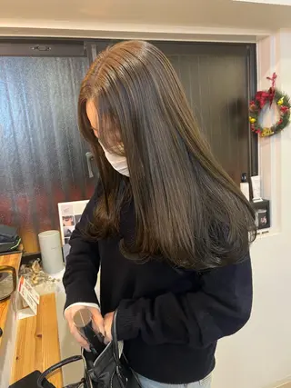 ロング カラー トレンドと似合わせ/ マンツーマン/西上楓のヘアスタイル