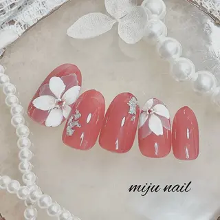 ネイル ❁miju nail 大人上品/自爪育成のネイルデザイン