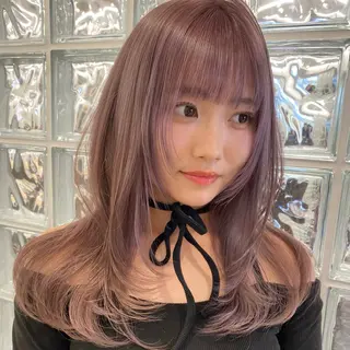 セミロング ミルクティーベージュ 🩰🤎miharuのヘアスタイル