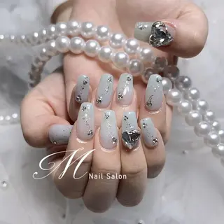 ネイル ⛄️ワンホンネイル 半額中🩵ナのネイルデザイン