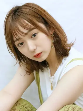 ミディアム 髪質改善/縮毛矯正/ ボブ/店長/水野拓也のヘアスタイル