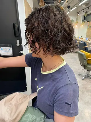 ショート パーマ Toiro 横浜所属・🎀レイヤー/パーマ カラー/ai🎀のヘアスタイル