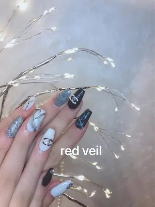 セミロング ネイル 長さ出し専門 nynaのネイルデザイン